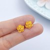 【限时7.5折】【定价黄金】足金999 5G黄金玫瑰花形耳钉(AG5GES00104)（预售产品下单后不退款不退货不换货不补差价）（预售产品下单后不退款不退货不换货不补差价） 商品缩略图2