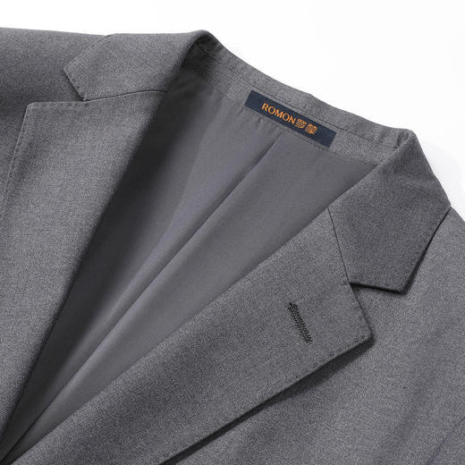 【西装+西裤】罗蒙男士西服套装通勤商务婚庆两件套简约正装套装男灰色西装 商品图3