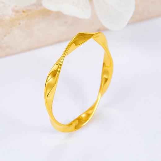 【限时克减150元】足金999 #莫比乌斯 #超轻 #小红书 5G超轻黄金莫比乌斯环实心固口女戒(AG5GJZ00081)（预售产品下单后不退款不退货不换货不补差价） 商品图1