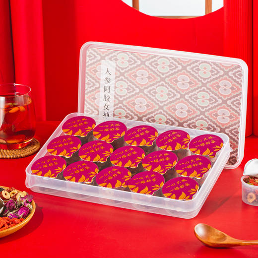 好食庄园——小罐茶系列人参阿胶女神茶270g（18g*15罐） 新春礼  商品图2