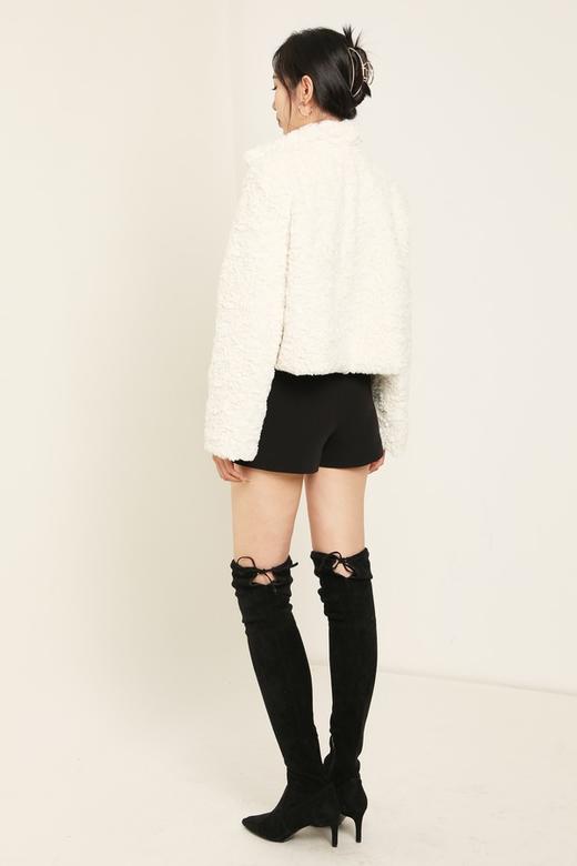 SIA SAYLOR 白色短款羊羔毛绒外套 14838 商品图3