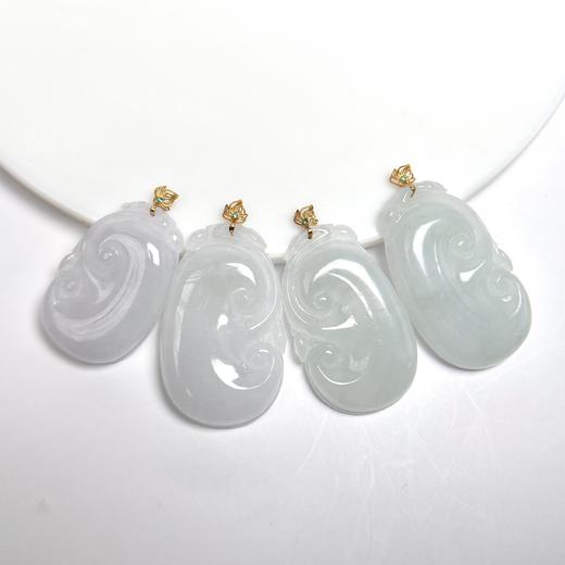 28050-18K翡翠如意吊坠赠链*多样性发一 商品图0