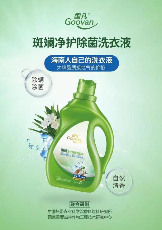 国凡斑斓净护除菌洗衣液/2L瓶*6 清洁去污柔顺洗护除菌除螨护衣亮色 商品图1