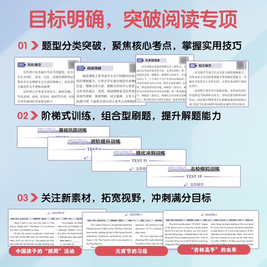 一本练透初中英语阅读(四合一) 7年级 商品图2