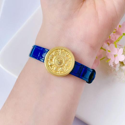 【定价黄金】足金 #八宝罗盘 #小红书 3D硬金空心八宝罗盘手串蓝色手表带成品手串(AJ3DSC00052-6)（预售产品下单后不退款不退货不换货不补差价）（预售产品下单后不退款不退货不换货不补差价） 商品图3