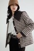 amadella 复古可爱宽松款千鸟格羽绒服外套 17482 商品缩略图0