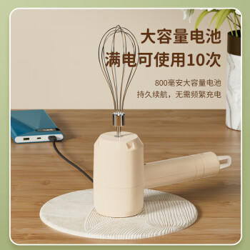 志高（CHIGO）打蛋器 无线手持电动打蛋机 家用迷你奶油机搅拌器烘焙打发器 充电式 TK-D301 商品图7