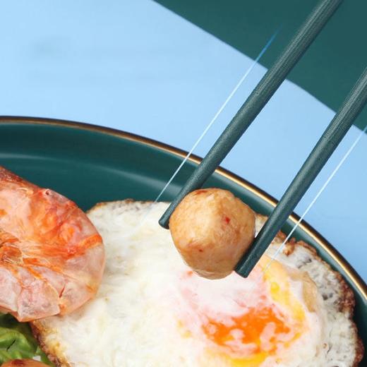 【买10双立减10元】过年筷子 家用高颜值轻奢风新款防滑合金筷 商品图3