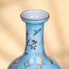 湖水蓝地粉彩描金玉兰纹盘口瓶 商品缩略图5