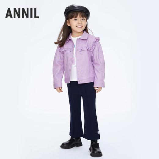 【实体店同款】女童时尚洋气学生夹克外套新款安奈儿童装XG415571 商品图3