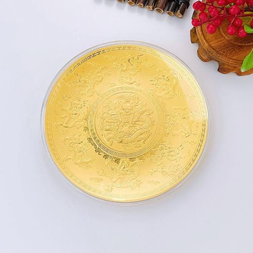 【限时克减150元】足金999 龙年生肖九龙盘福龙盘摆件礼盒（配精美包装/手提袋、NGTC国检证书）(ATBJ00008)（预售产品下单后不退款不退货不换货不补差价） 商品图3