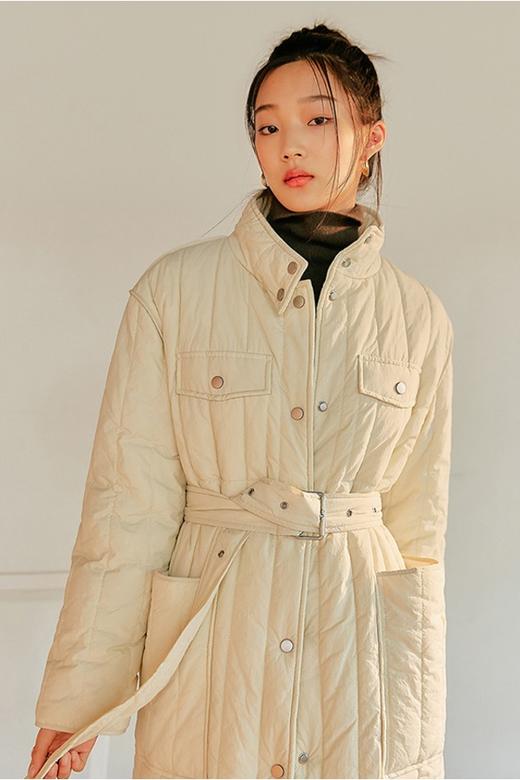 韩都衣舍/Handu Group 温柔风立领长款棉服 14737【不含腰带】 商品图3