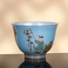 湖水蓝地古彩描金麒麟送子杯 商品缩略图2