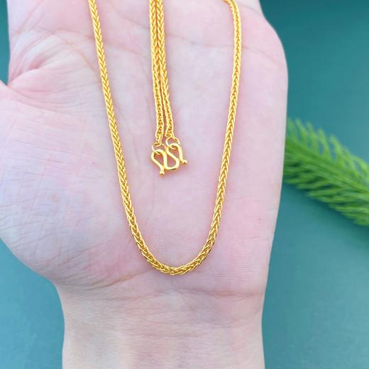 【限时克减150元】足金999.9 圆肖邦链项链(XL00014-07)补差价）补差价）预售产品下单后不退款不退货不换货不补差价 商品图2