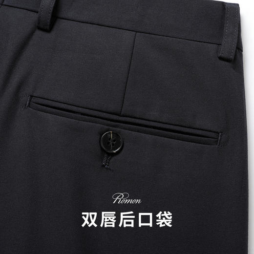 【西装+西裤】罗蒙男士西装套装两件套商务正装戗驳领一粒扣婚庆西装套装 商品图9