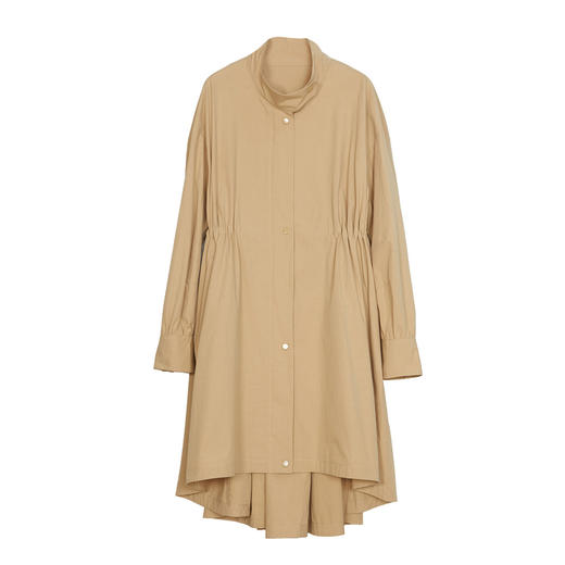 谜底设计感风衣女2024春季新款时尚立领A型前短后长外套241ME0124 商品图4