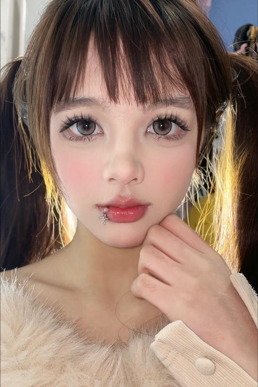 平价月抛 古董娃娃 lolilook   | 大直径14.5 着色14.0参考值 |(同品牌多副更划算 选款色板在详情页下滑查看）棕色美瞳 狗狗眼美瞳 商品图12