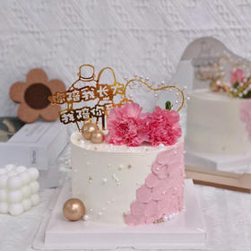 康乃馨鲜花妈妈蛋糕A款
