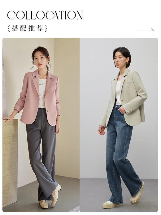 【1件75折】熙世界超好看西装外套女小个子2025春新款高级感炸街休闲小西服 商品图3