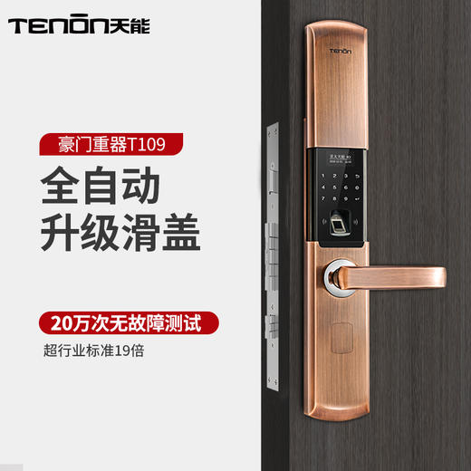 亚太天能指纹锁旗舰店T109智能门锁家用防盗门密码锁智能锁 商品图1