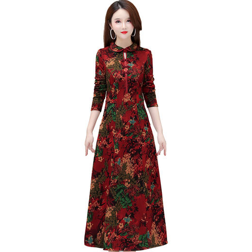 翻领长袖国风内搭打底裙QYM-XYKL-K355-L 商品图4