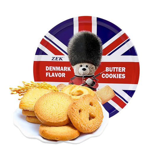 马来西亚ZEK丹麦风味黄油曲奇饼干908g/057664 口味醇正香酥可口奶香浓郁  商品图1