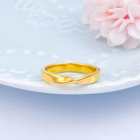 【限时克减150元】足金999.9 #小红书 【精品】空心固口镜面金爱无尽圈戒女戒(AIJZ00025)（预售产品下单后不退款不退货不换货不补差价（预售产品下单后不退款不退货不换货不补差价