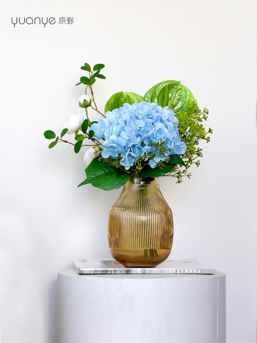 轻奢高端仿真花摆件酒店客厅花束假花摆设件绣球蝴蝶兰餐桌装饰花 商品图2