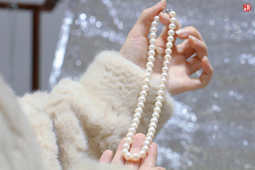 【秀逸】淡水珍珠项链   珠径：8-9mm 商品图3