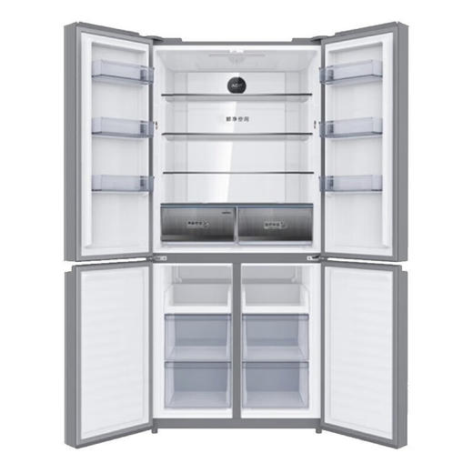 美菱(MELING) 420升变频十字对开门冰箱 一级能效风冷无霜家用双变频钢化玻璃门体 星辰灰 BCD-420WP9B #62 商品图5