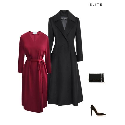 拿破仑风、热力感穿搭、气场收腰显瘦轻奢中长款大衣1606012 商品图3