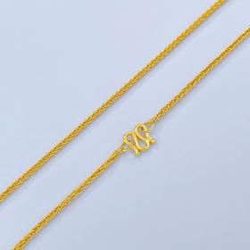 【限时克减150元】足金999.9 圆肖邦链项链(XL00014-07)补差价）补差价）预售产品下单后不退款不退货不换货不补差价