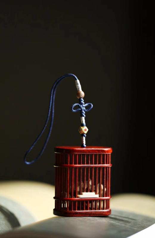 玲笼香囊°小叶紫檀挂件 商品图0