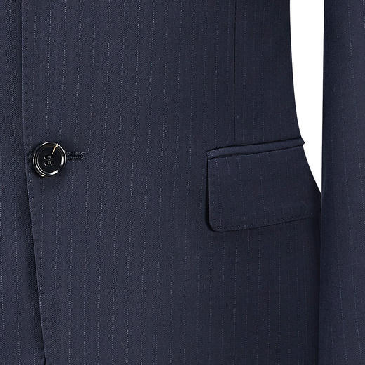 【西装+西裤】罗蒙男士西服套装经典竖条纹两件套商务正装通勤男士西服套装 商品图4