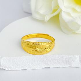 【限时克减128元】足金999 (足金999字印)5G黄金车花金鱼蛇肚戒活口女戒(5GJZ00371)（预售产品下单后不退款不退货不换货不补差价）（预售产品下单后不退款不退货不换货不补差价）