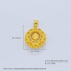 【限时7.5折】【定价黄金】足金999 5G黄金镂空双面福字平安扣吊坠(AG5GDZ00134)（预售产品下单后不退款不退货不换货不补差价）（预售产品下单后不退款不退货不换货不补差价） 商品缩略图3