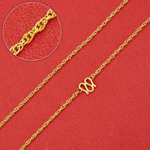 【限时克减150元】足金999.9 绞丝链项链(XL00010-05)补差价）补差价）预售产品下单后不退款不退货不换货不补差价 商品图0