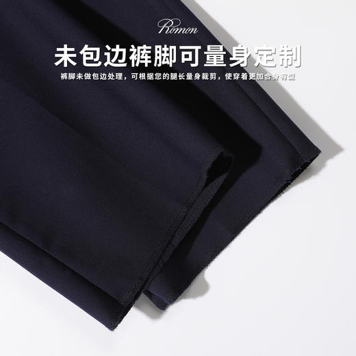 【西装+松紧腰西裤】罗蒙西服套装正装通勤两件套商务婚庆简约男士西服套装 商品图10