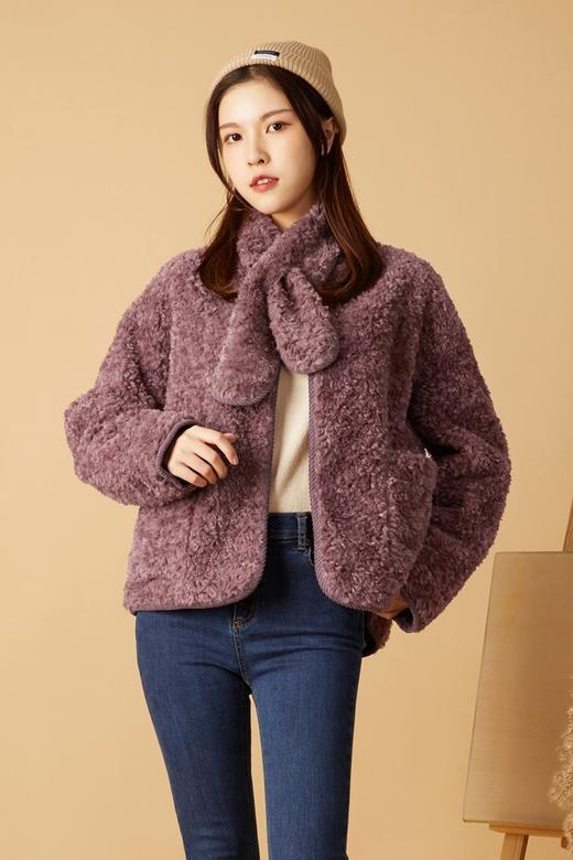 Stay2Weeks 复古可爱减龄围脖毛绒外套 10405 商品图0