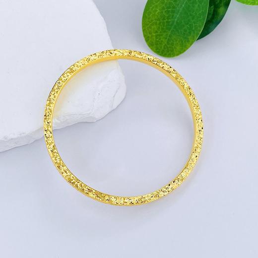 【限时克减150元】足金999.9 #碎碎冰  【精品】固口空心四方筷子手镯碎碎冰手镯满天繁星手镯（面宽约4-4.2mm）(SZ01030)（预售产品下单后不退款不退货不换货不补差价） 商品图1