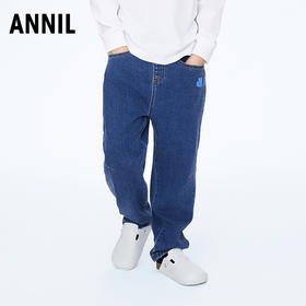 男童百搭牛仔单裤裤子长裤新款安奈儿童装实体店同款AB416504