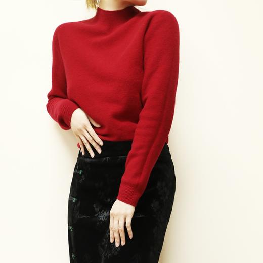 半高领羊毛毛衣 小众设计 优雅温暖 经典不过时 商品图4