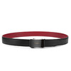 皮尔卡丹男士真皮自动扣牛皮皮带腰带本命年红底皮带 商品缩略图4