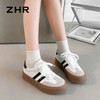 ZHR德训鞋女2024春季新款时尚百搭厚底软底防滑运动休闲板鞋 商品缩略图1