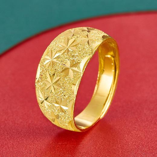 【限时克减150元】足金999.9 黄金满天星活口蛇肚戒(JZ00675-01)（预售产品下单后不退款不退货不换货不补差价）预售产品下单后不退款不退货不换货不补差价 商品图0