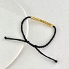 【限时7.5折】【定价黄金】足金 3D硬金十全十美方糖珠黑绳调节成品手串(AA3DSC00198-2)（预售产品下单后不退款不退货不换货不补差价） 商品缩略图2