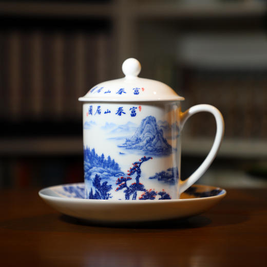 青花双绝陶瓷 对杯 商品图2