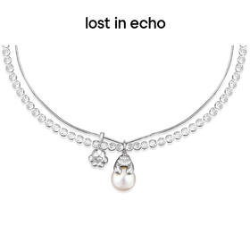 [捡漏价]lost in echo原创设计师款Yetti雪怪滚雪球双层珍珠项链锁骨链女