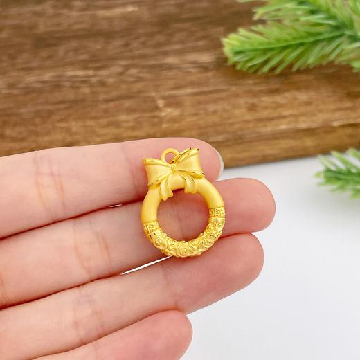 【限时7.5折】【定价黄金】足金 #在逃公主 #热卖 #悟空 【精品】3D硬金空心在逃公主悟空紧箍咒平安扣吊坠(AR3DDZ00006)（预售产品下单后不退款不退货不换货不补差价） 商品图3