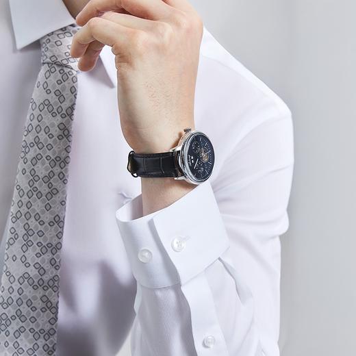 【DP免烫】柒牌纯棉长袖衬衫男2024春季新款商务正装易打理白衬衣	126A71090 商品图2